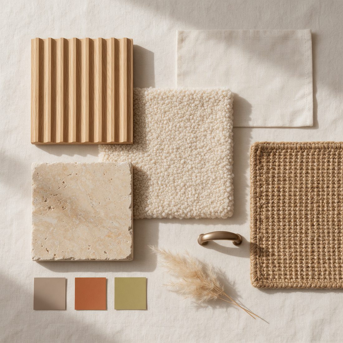 Sample materials and colour board